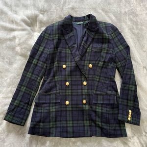 Double Breasted Plaid Lauren Ralph Lauren Blazer - Women’s Size 12